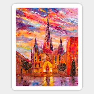 Barcelona Cathedral Sticker